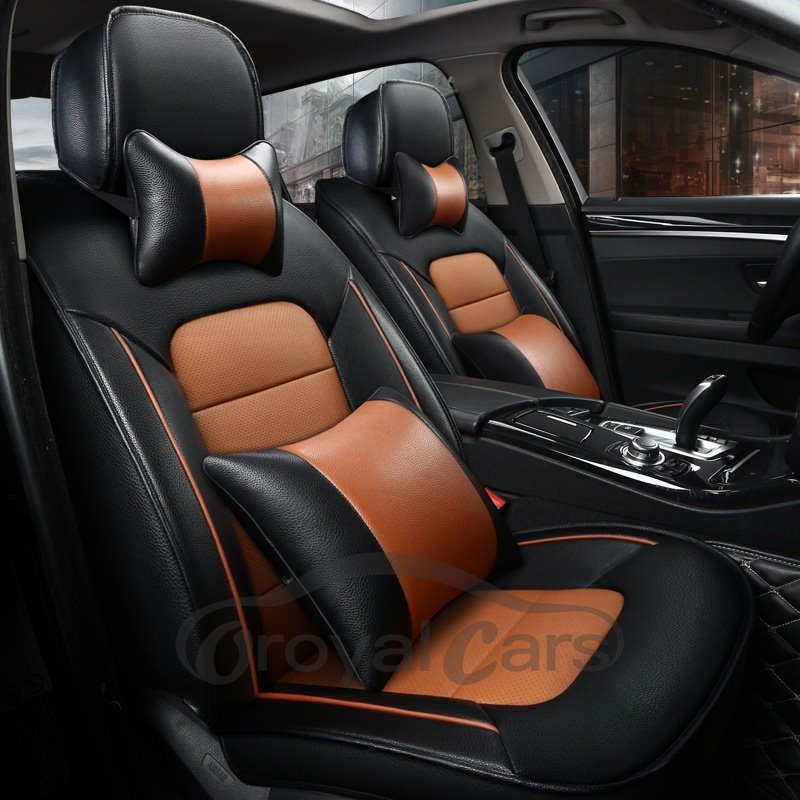 Fundas de asiento de coche personalizadas suaves de cuero de alta calidad, lujosas y de buen gusto 