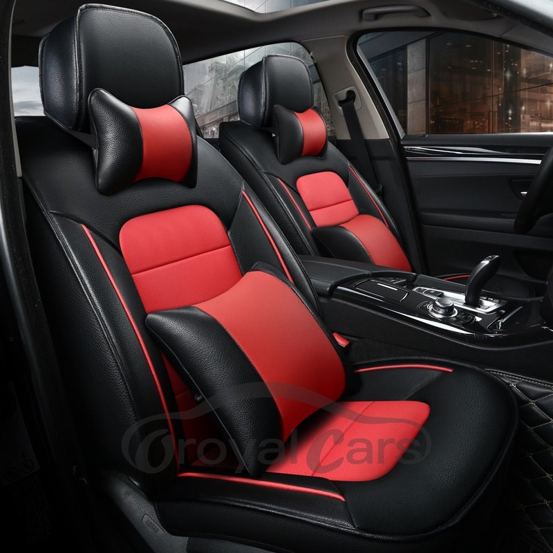 Luxuriöse, geschmackvolle, weiche, maßgeschneiderte Autositzbezüge aus hochwertigem Leder 