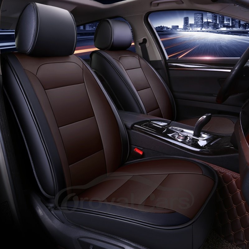 Car Seat Covers Universal Fit Full Set Car Seat Protectors Car Seat Accessories Faux Leatherette Automotive Vehicle Cush