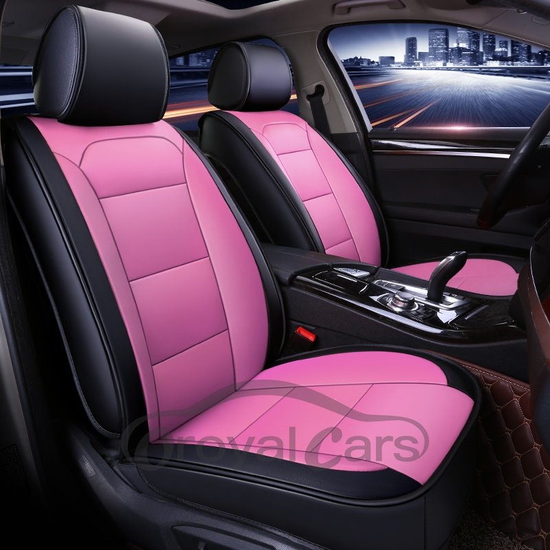Car Seat Covers Universal Fit Full Set Car Seat Protectors Car Seat Accessories Faux Leatherette Automotive Vehicle Cush