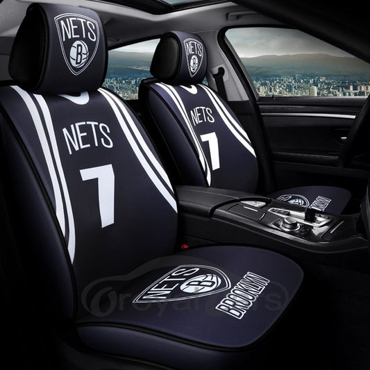 No Brothers No Basketball Sport Style NBA Stars Basketball Suit Pattern 5 Seats Universal Fit Seat Covers