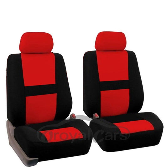 Autositzbezüge für den Vordersitz, zweifarbiger, verschleißfester, hautfreundlicher Sitzbezug aus Polyesterfaser mit universeller Passform 