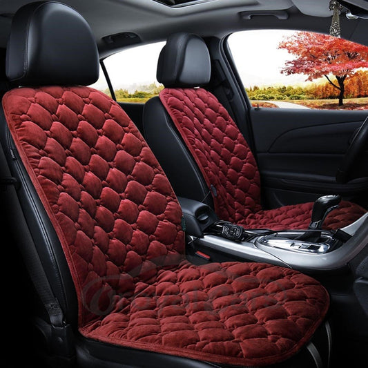 Suede Material Rapid Heating In 30 Seconds Safe And Efficient Convenient Installation Universal 1 Front Heating Seat Cover