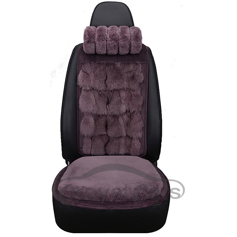 1 Winter Warm Front Seat Cover Pure Fox Hair And Wool Material Warm Comfortable Fluffy Noble Suitable For Most Cars