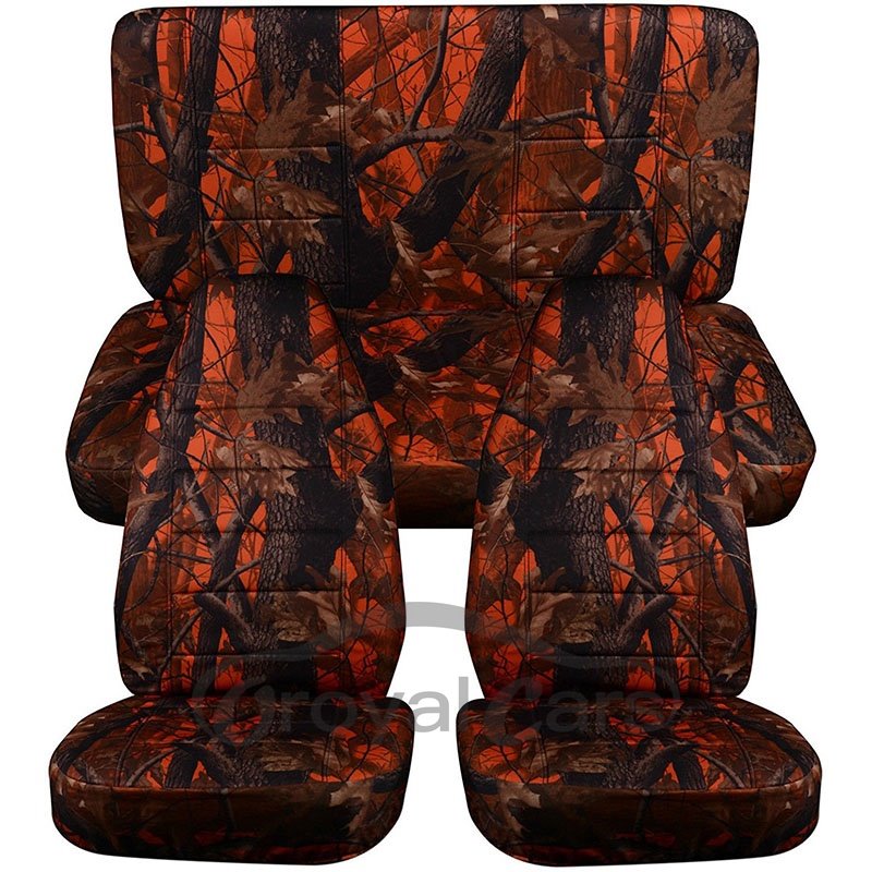 2 Front Seat Covers OR 1 Set Of Front And Back Seat Covers High Quality Waterproof Fabric Camouflage Pattern Suitable For Suv Jeep Pickup And Other Large Vehicles Outdoor Sports Such As Wild Fishing And Hunting