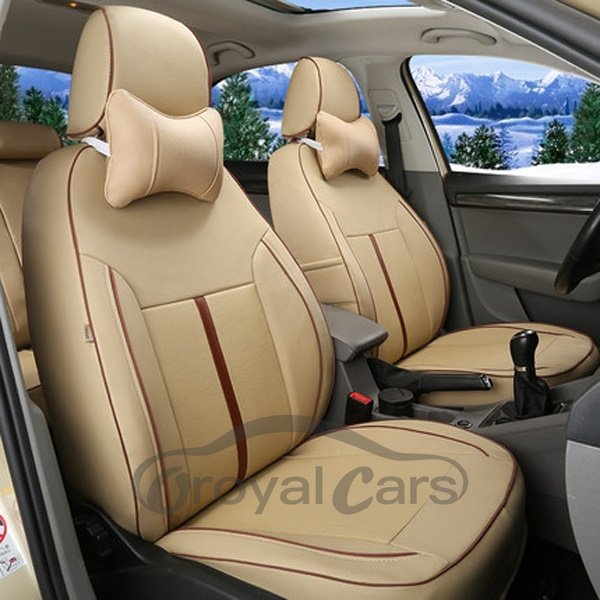 Classic Simplified Design With Streamlined Patterns Custom Car Seat Covers