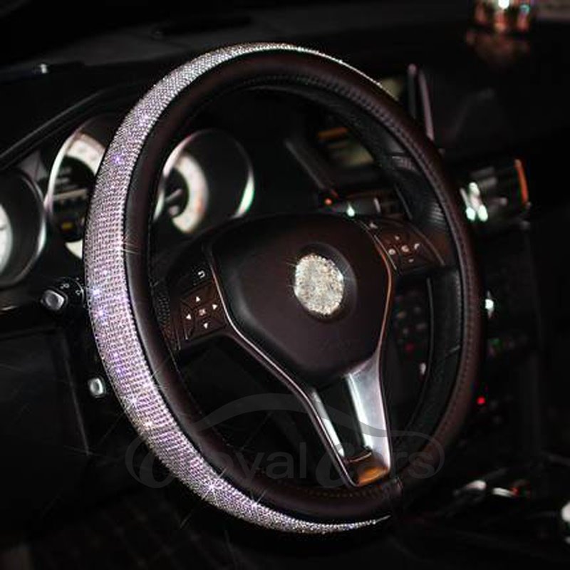 Sparkling Rhinestone Steering Wheel Cover