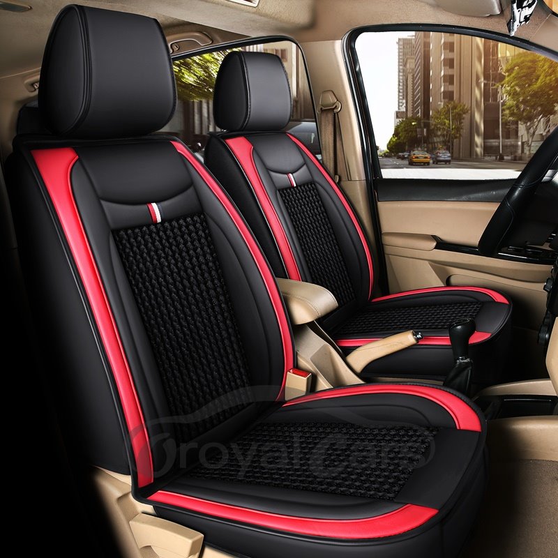 Full Coverage Wear Resistant Durable Ice Silk 1 Front Car Seat Cover Suitable For Most Cars/ 7-Seater Seat Covers Can Be