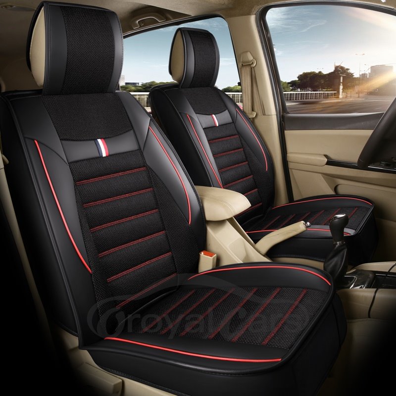 Wear Resistant Durable Linen Full Coverage 1 Front Car Seat Cover Suitable For Most Cars/ 7-Seater Seat Covers Can Be Cu