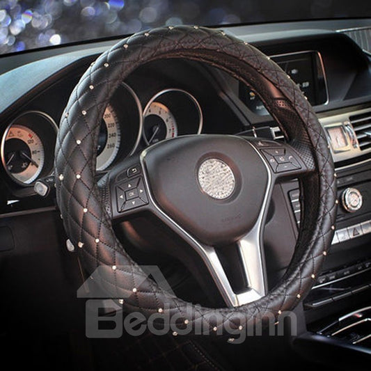 Unrivalled Sparkling With Excellent Visual Effects And Great Sense of Touch Steering Wheel Cover Suitable for Most Round