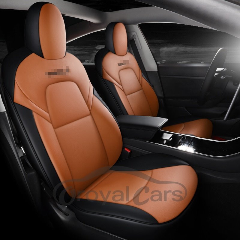 Tesla Car Seat Cover PU Leather Cover All Season Protection Wear Resistant Dirt Resistant and Durable Easy to Install an