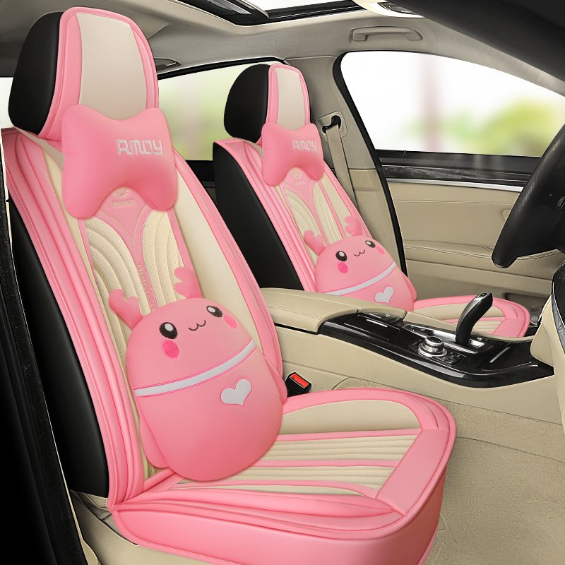 Three Types of 5 Seats Universal Fit Seat Covers Wear-resistant and Breathable Leather Ergonomic Design Beautiful and Luxurious Car Seat Covers