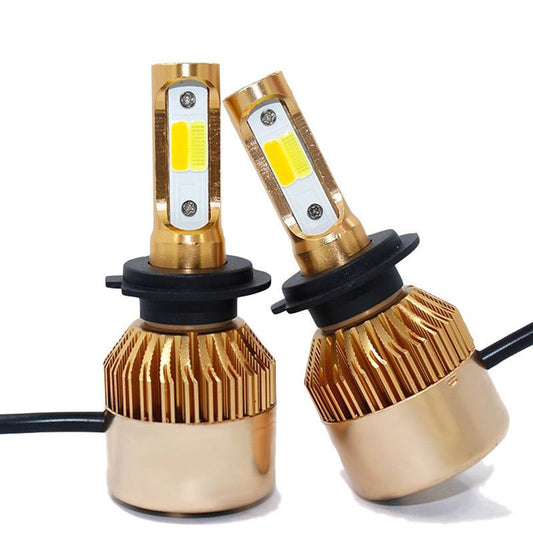 Car Lighting Bulbs 72W LED Headlight Bulb 5000 Lumens 6000K Cool White 4500K Cool Yellow COB Lampwick IP68 Standard (Please Note The Details Of Your Car In The Shopping Cart)