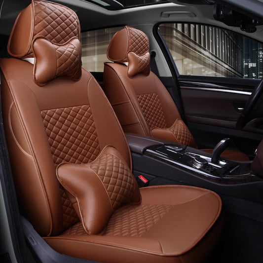 Made Sleek And Comfortable Cooling Middle Section Leather Car Seat Covers