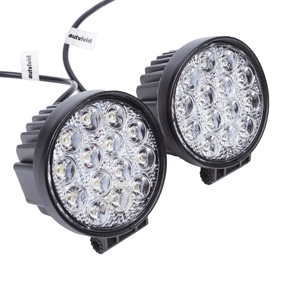 External Lights Dual 27W Heavy Duty Flood Lights For Outdoors and Emergency Lighting