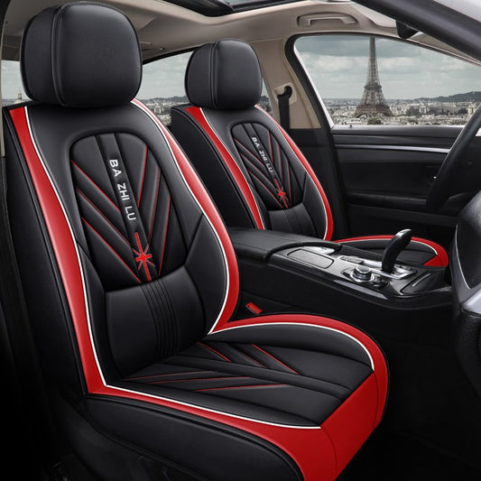Sport Style High Quality Leather Seat Cover 5 Seats Universal Fit Seat Covers Full Coverage With Waterproof Leather Wear