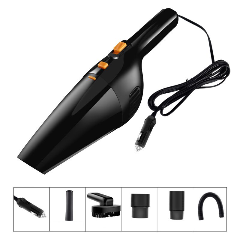 Cigarette Lighter Charging and USB Charging Portable Car Vacuum Cleaner High Power Handheld Vacuum No Noise 120W 8.4V 4500PA Best Car Vacuum Cleaner