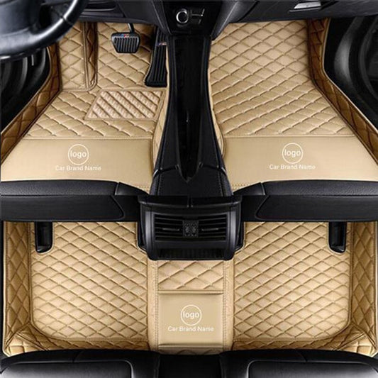 The Logo&Brand Can Be Printed Floor Mats High Quality Leather Moisture-Proof Skid Resistance Waterproof Wear-Resisting Custom Fit Floor Mats If You Do Not Find Your Car Or Have Special Needs Please Note In The Shopping Cart