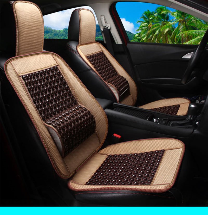 1PCS Stone Massage Front Single Seat Cover Cold and Durable The Reverse is High-quality Fabrics That Will Not Wear Out The Seats