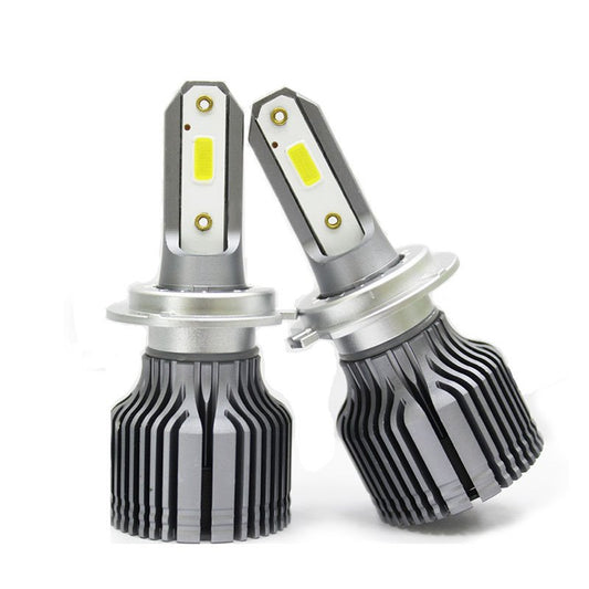 Bombillas de iluminación para automóvil Faros delanteros LED universales de aleación redondeada de 60 W 6000 K Blanco natural 4800 lúmenes