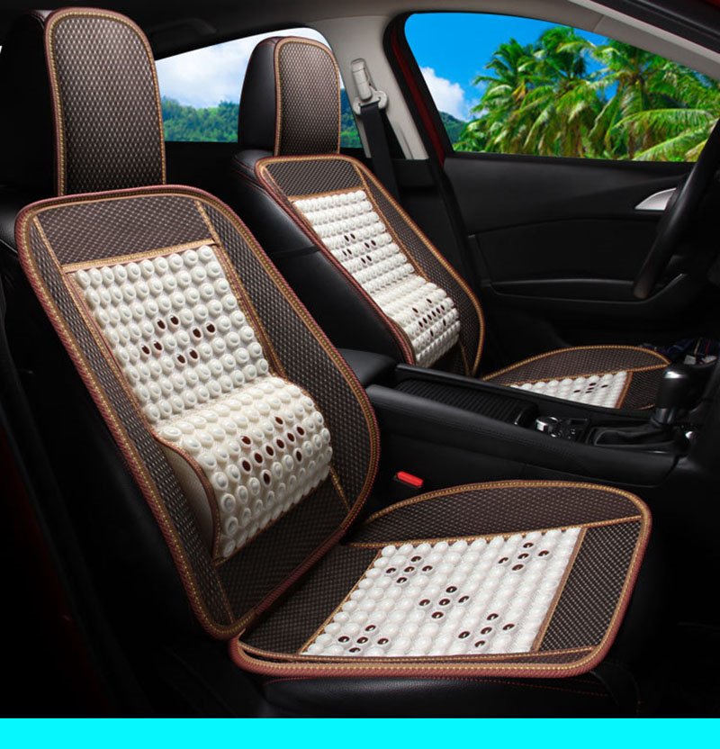 1PCS Stone Massage Front Single Seat Cover Cold and Durable The Reverse is High-quality Fabrics That Will Not Wear Out The Seats