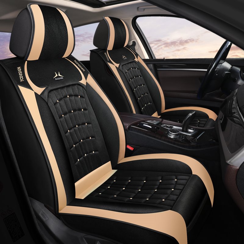 Fundas para asientos de coche, cobertura total, Material de fibra de poliéster transpirable, resistente al desgaste, duradero, compatible con Airbag