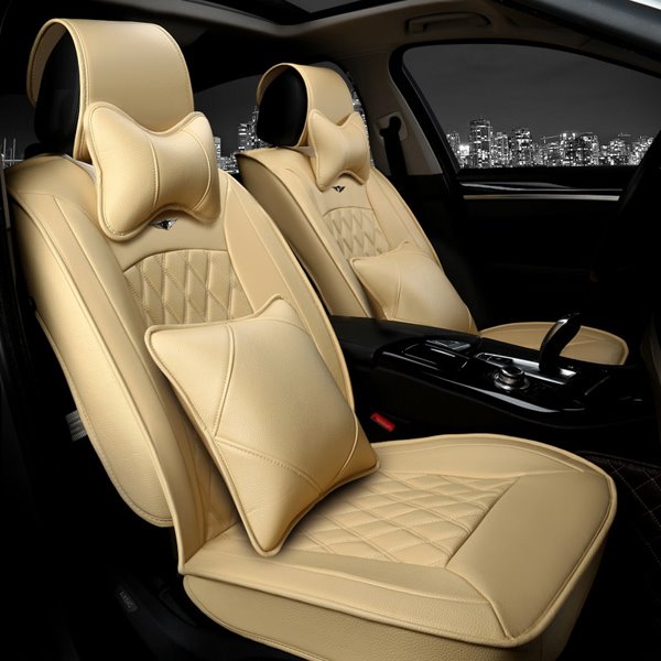 Business Style Diamond Pattern Design Universal Car Seat Covers