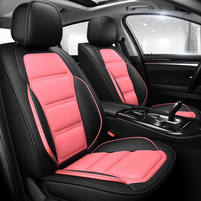 5 Seats New Trend Wear Resistant Leather Environmental Protection Mesh Fabric Full Coverage Four Seasons Universal Seat
