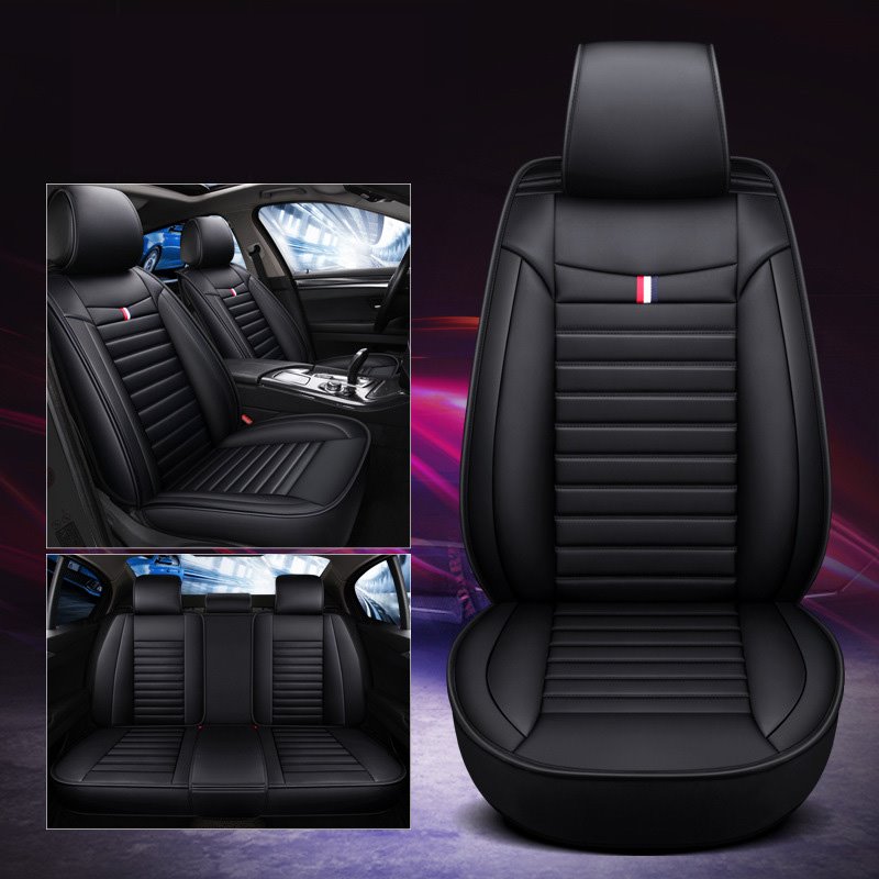 Luxury Leather Material Full Set Car Seat Covers Automotive Vehicle Cushion Cover for Cars SUV Pick-up Truck Universal N