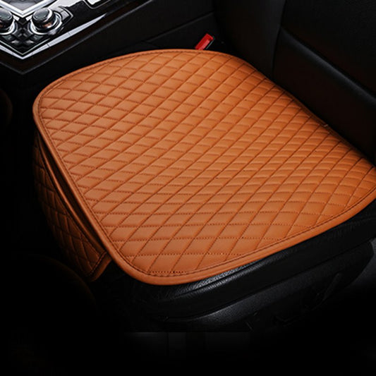 Car Seat Cushion, 2PC Breathable Car Interior Seat Cover Cushion Pad Mat for Auto Supplies Office Chair with PU Leather