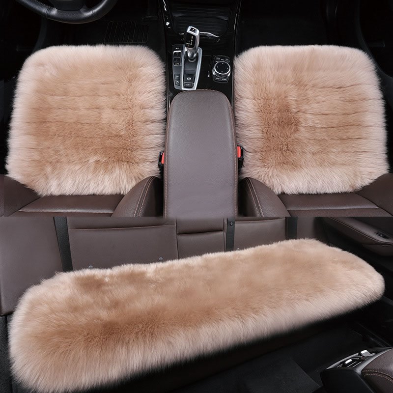 Do Not Fade Do Not Lose Hair Soft Comfortable And Warm Winter Short Plush Wool Car Cushion Small Square Seat Cushion Thr