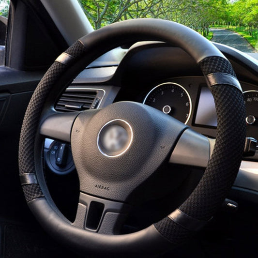 New Ice Silk Steering Wheel Cover Breathable And Non Skid Universal Handle Cover Breathable Absorbent Non Slip Odorless Skin Friendly Stylish Comfortable And Safe Cool And Breathable Car Steering Wheel Cover