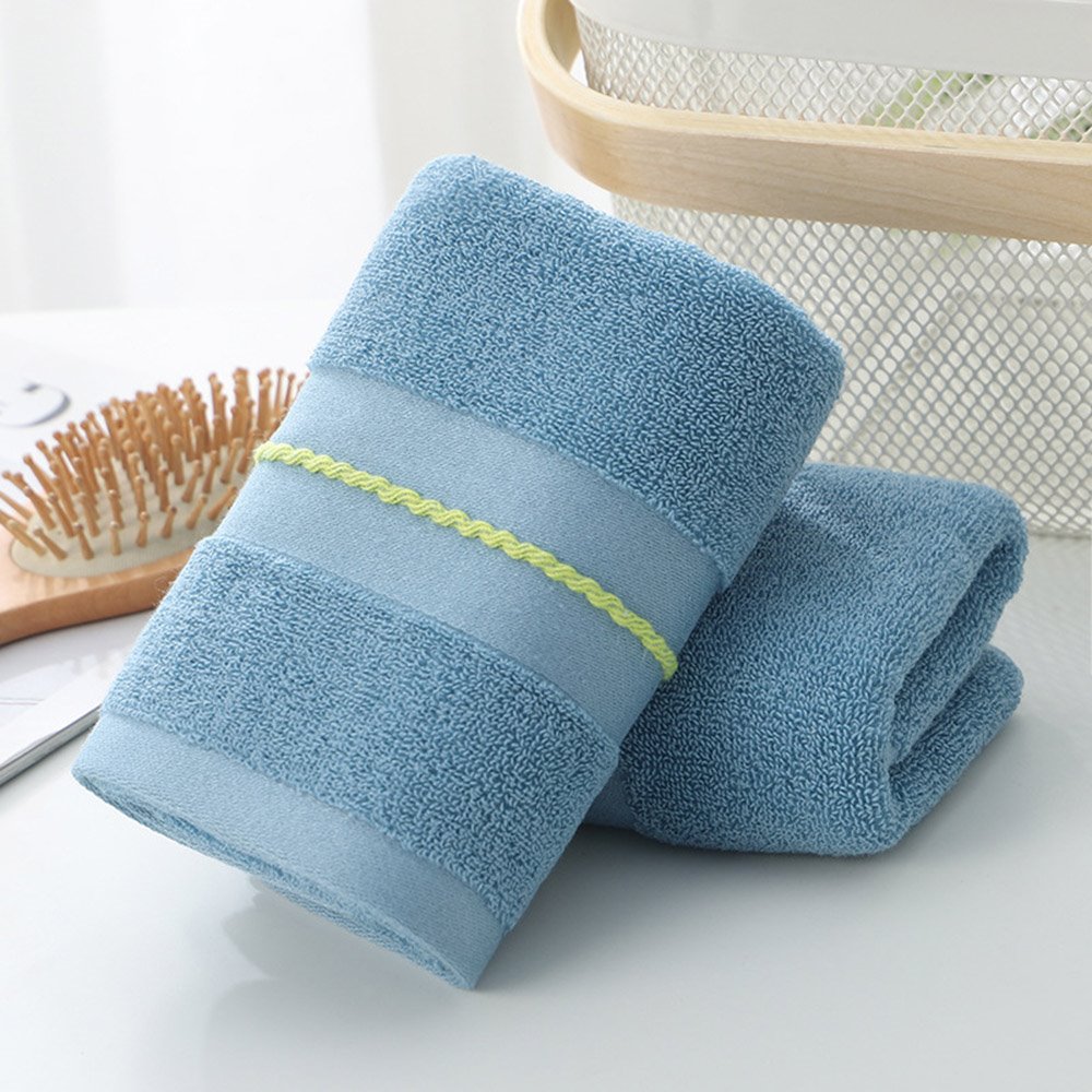 Jacquard Rectangular Cotton Plain Towel Simple Style Face & Hand Towel