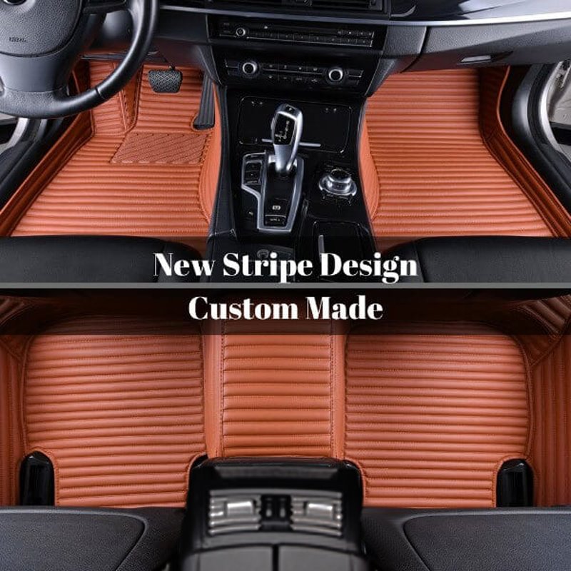 Custom Car Floor Mats High Quality Leather Moisture-Proof Skid Resistance Waterproof Wear-Resisting Most Models Are Suit