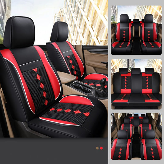 Artificial Leather High Density Linen Material Universal Seat Cover Suitable For Both 7 And 5 Seats Wear Resistant Dirt Resistant And Durable Please N
