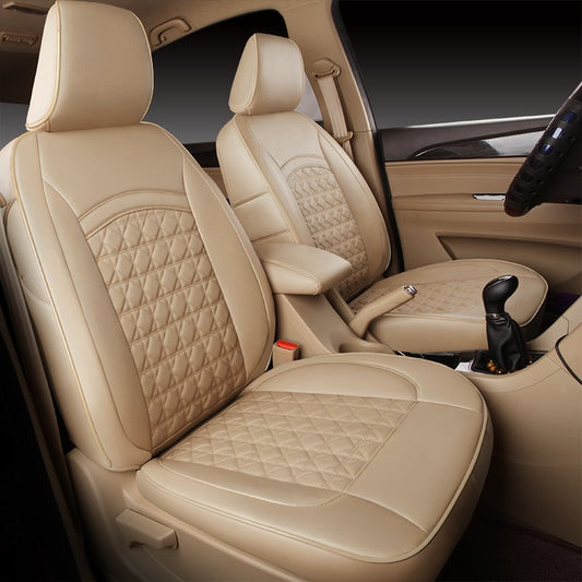 High-quality Leather Wear-resistant Dirt-resistant and Durable 7 Seats Universal Fit Seat Covers Two Front Seat Covers Are Fully Wrapped Please Note The Car Model and Seat Type When Placing an Order Such as 223 Car Seat Layout