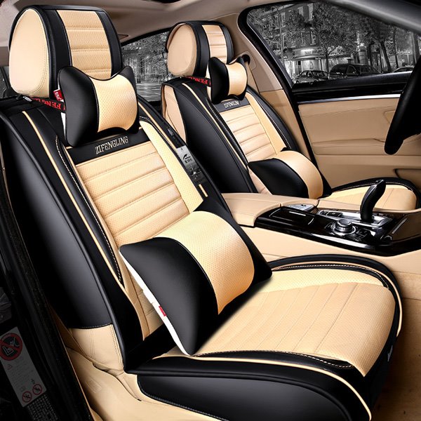 Only 5 Left In Stock Waterproof Seat Covers Full Set Modern Design Split Bench and Airbags Compatible Universal Fit for
