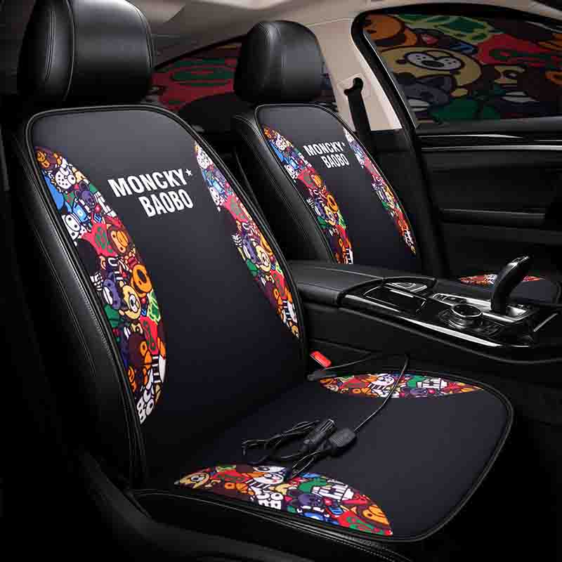 Artistic Cartoon Style High-Class Safe Materials Fadeless Safe And Efficient Winter Constant Temperature Heating Seat Cover