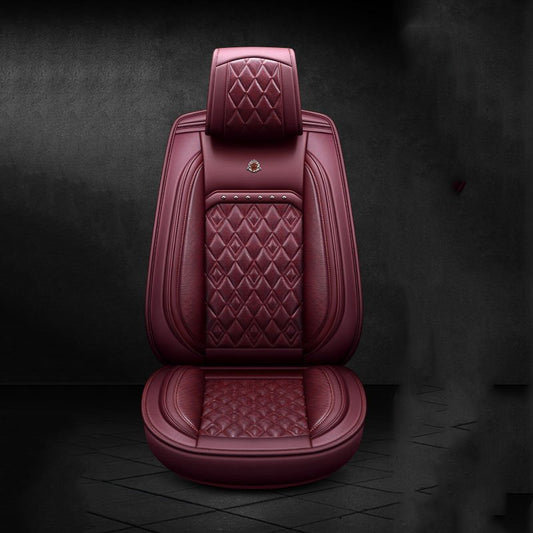5-Seater Wear Resistant Durable Modern Style Man-Made Leather Material Plain Pattern Universal Pickup/ Sedan Car Seat Covers