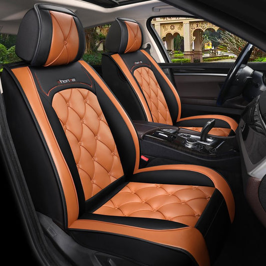 Pinch Plissee-Muster Autositzbezug, komplettes Set, universelle Passform, Sofa-Stil, Fahrzeug-Kissenbezug